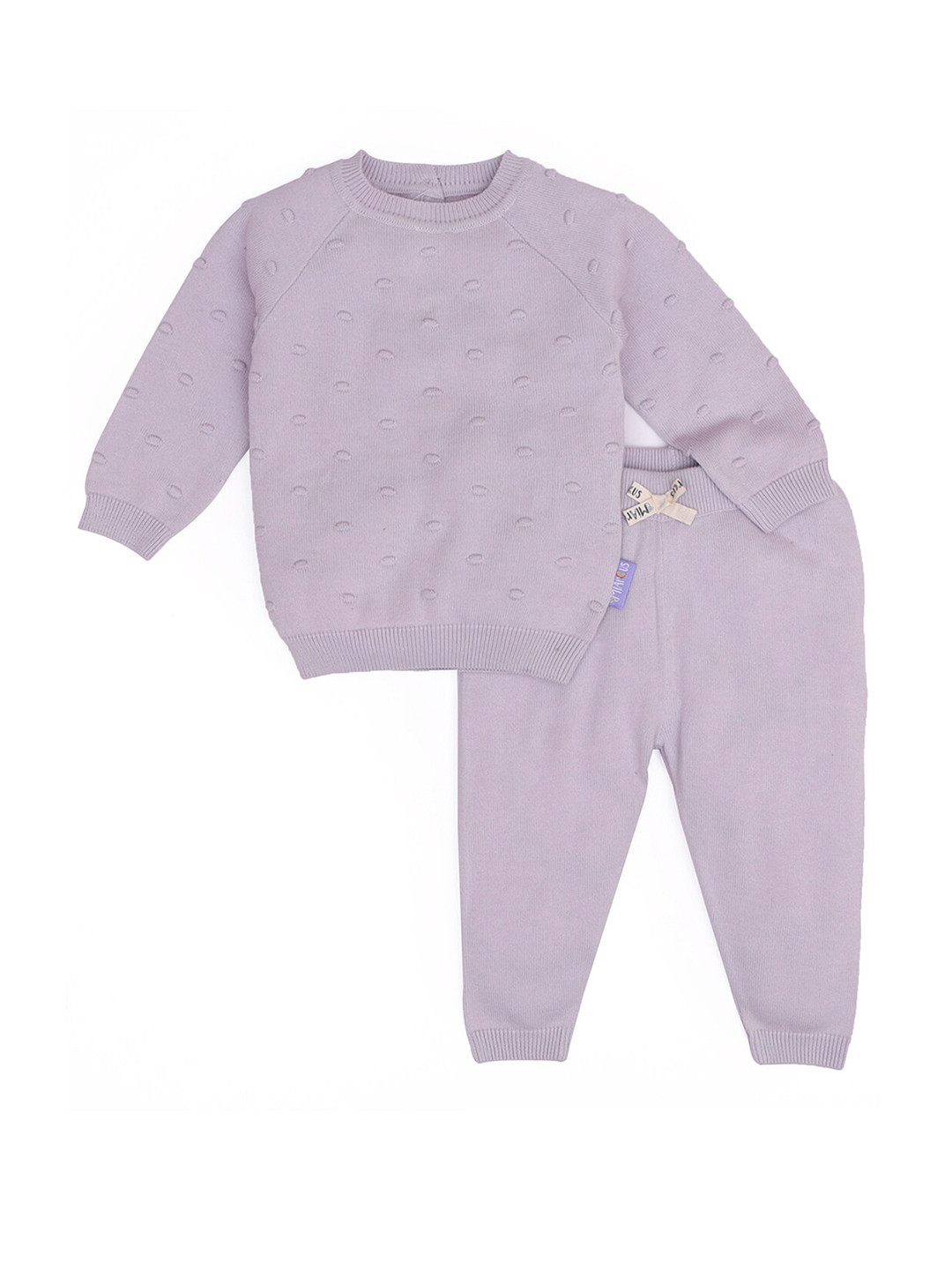 MiArcus Kids Purple Pure Cotton T-shirt with Pyjamas