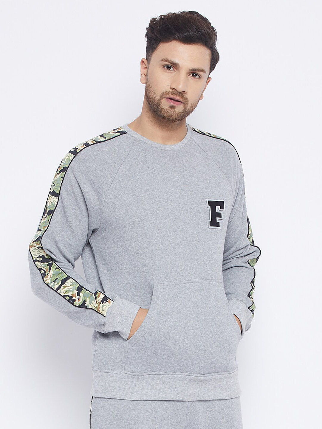 FUGAZEE Men Grey Sweatshirt