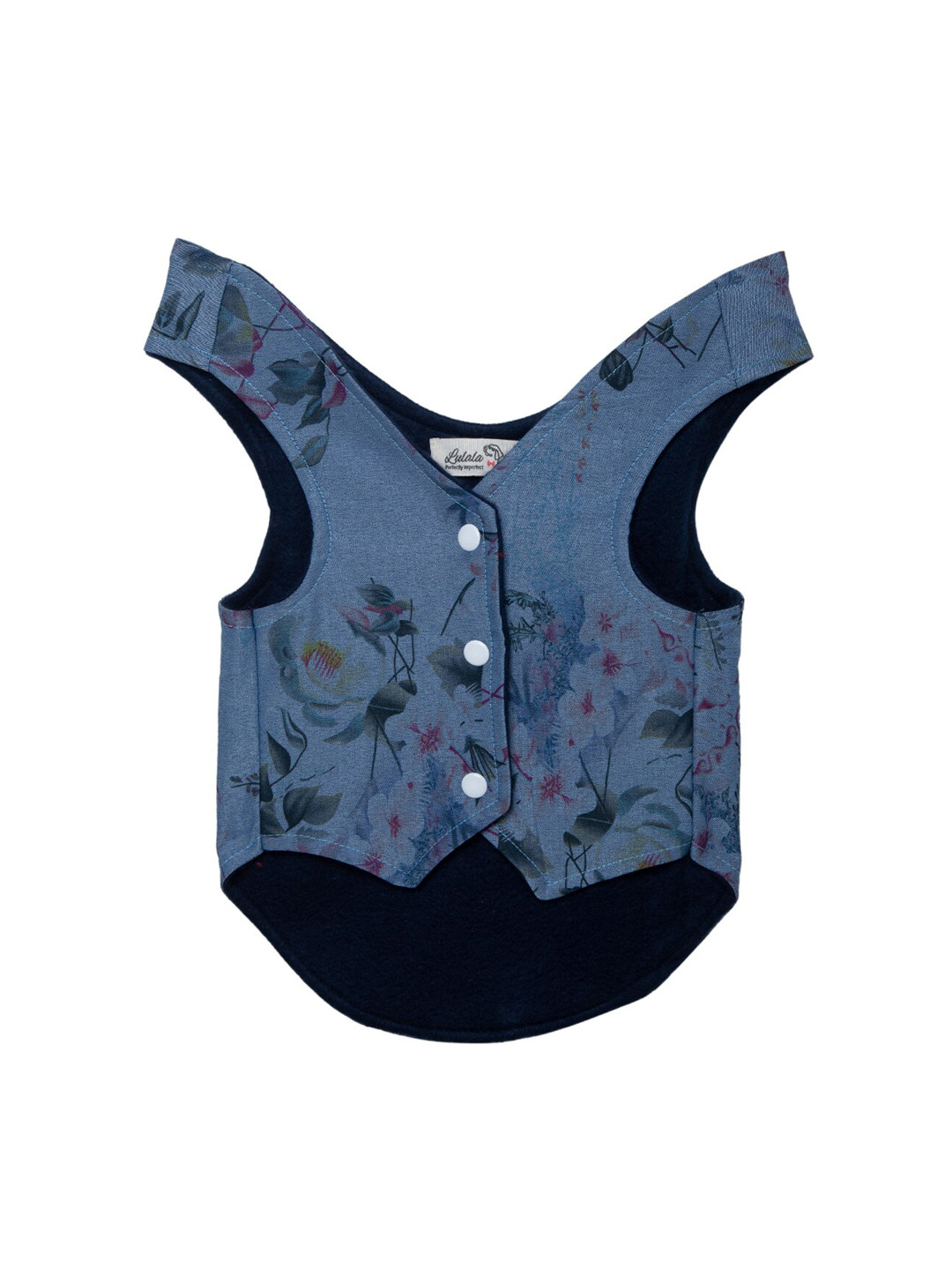 Lulala Blue Printed Light Weight Dog Jacket