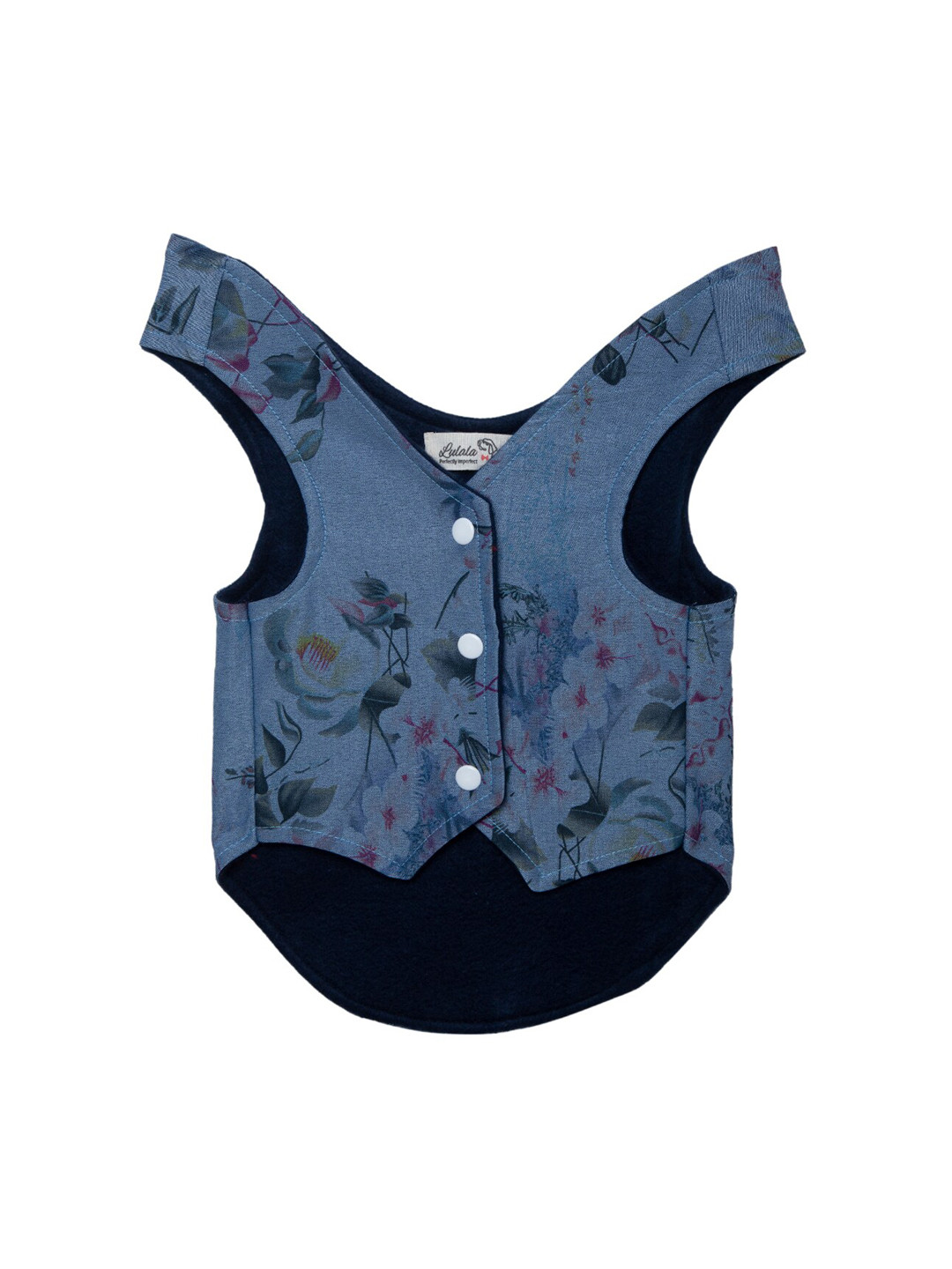 Lulala Blue Fleece Lining Light Weight Dog Jacket