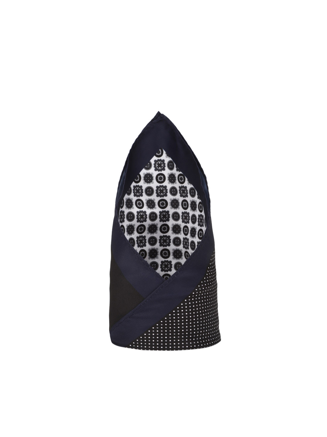 Van Heusen Black Pocket Square