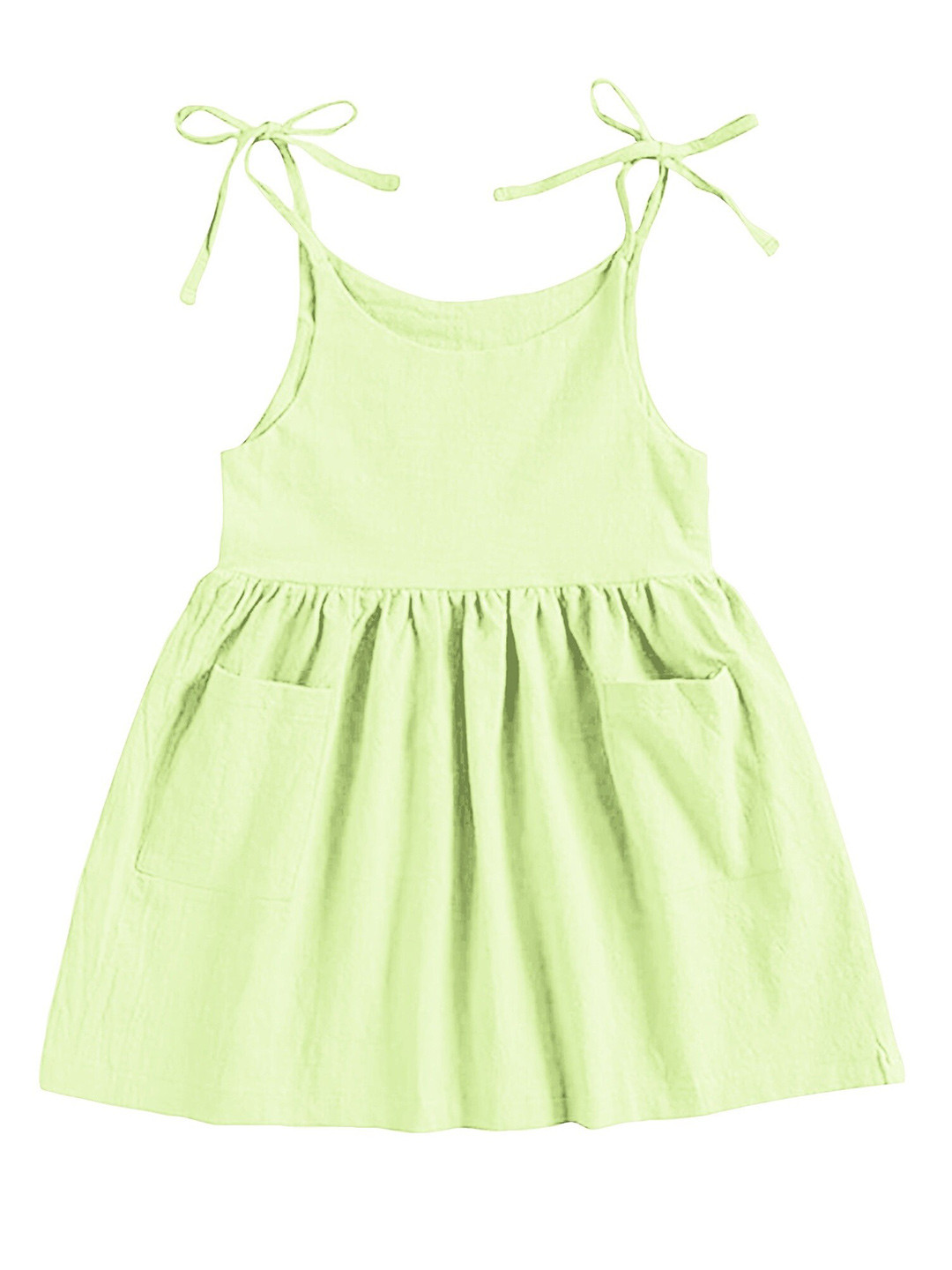 THE BABY ATELIER Girls Green Organic Cotton Nightdress