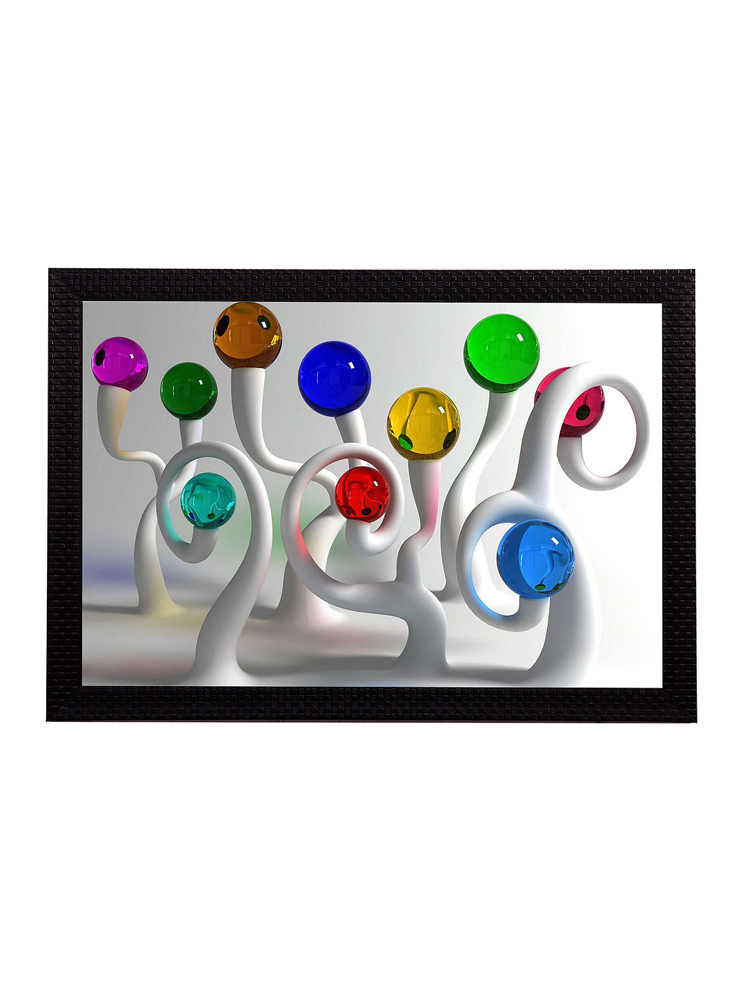 eCraftIndia Abstract Paper Wall Rectangle Landscape Paintings Wall Art-14 x 10In