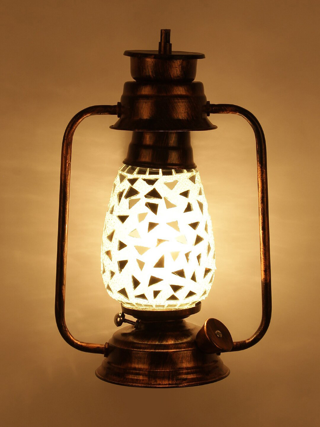 Devansh Copper-Toned Textured Traditional Wall Lamp