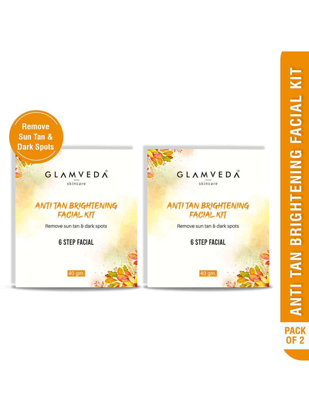 GLAMVEDA Yellow Anti Tan Power Whitening Facial Kit