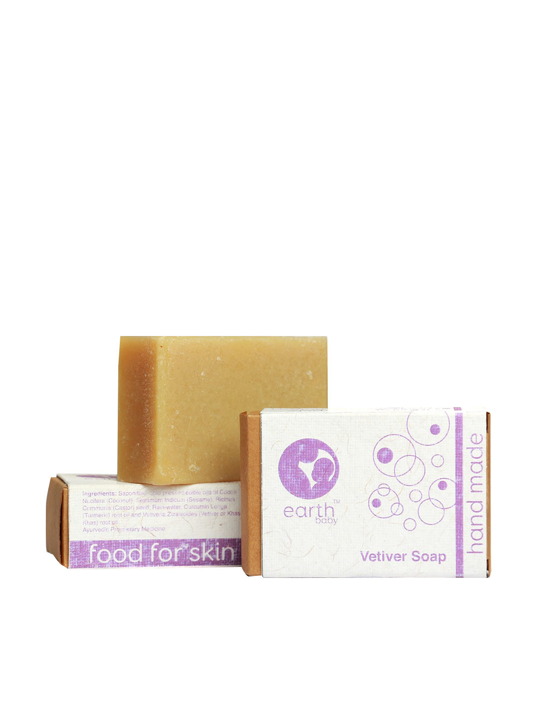 earthbaby Unisex Kids Handmade Vetiver (Khus) Soap- 100g