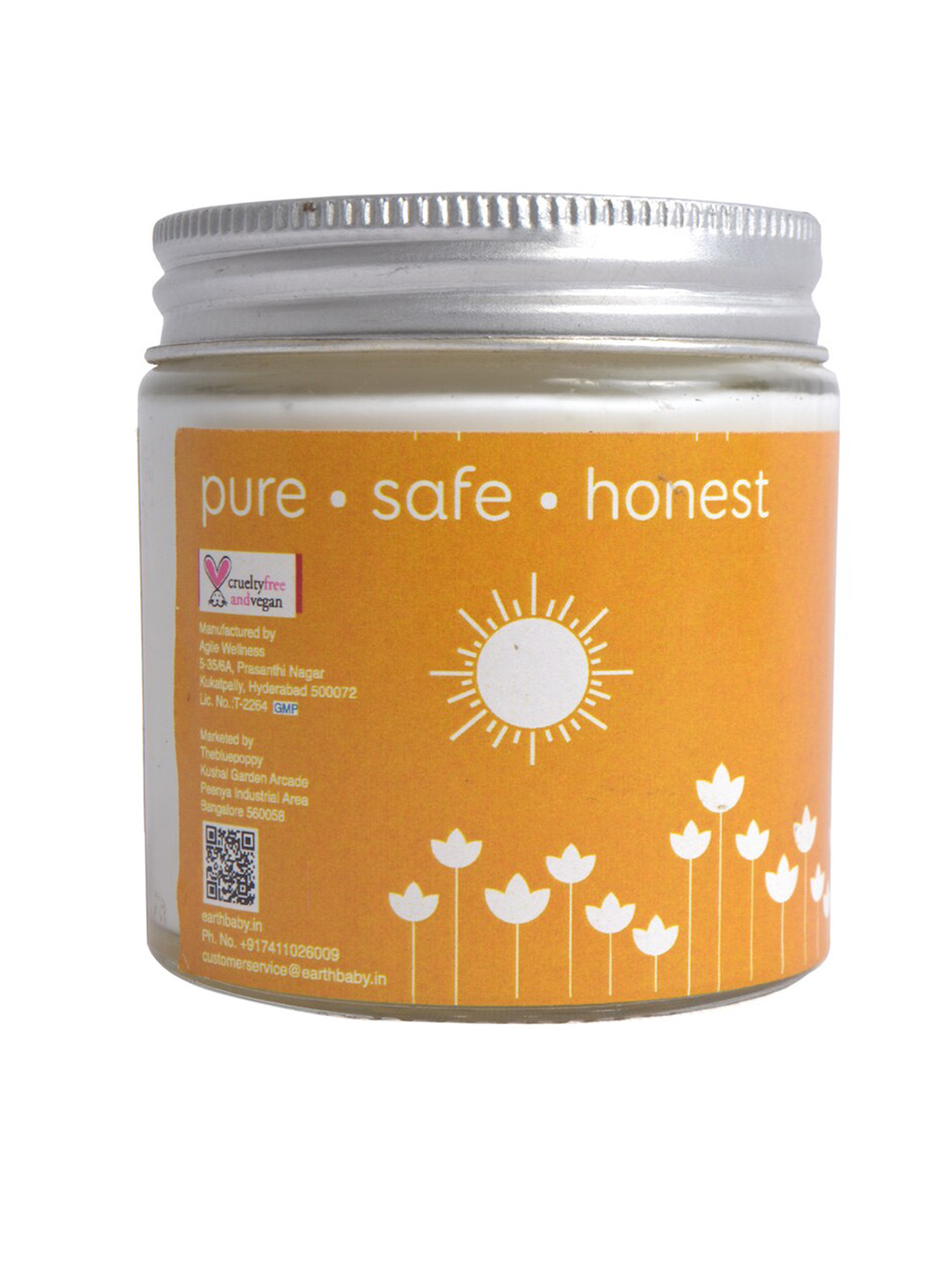 earthbaby Kids After Sun Cream, 98.9% Certified Natural Origin 120g