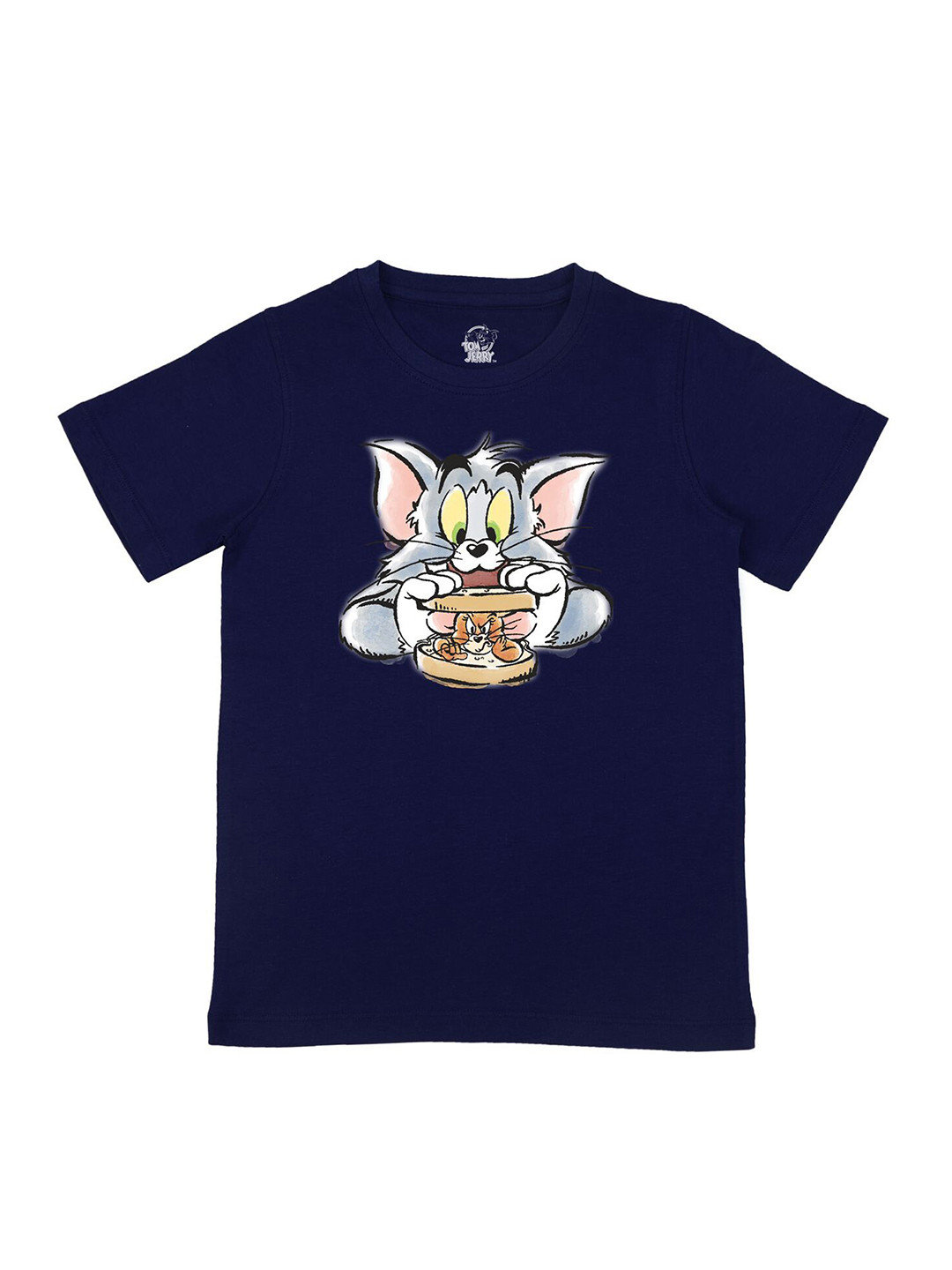 Tom & Jerry by Wear Your Mind Boys Navy Blue T-shirt