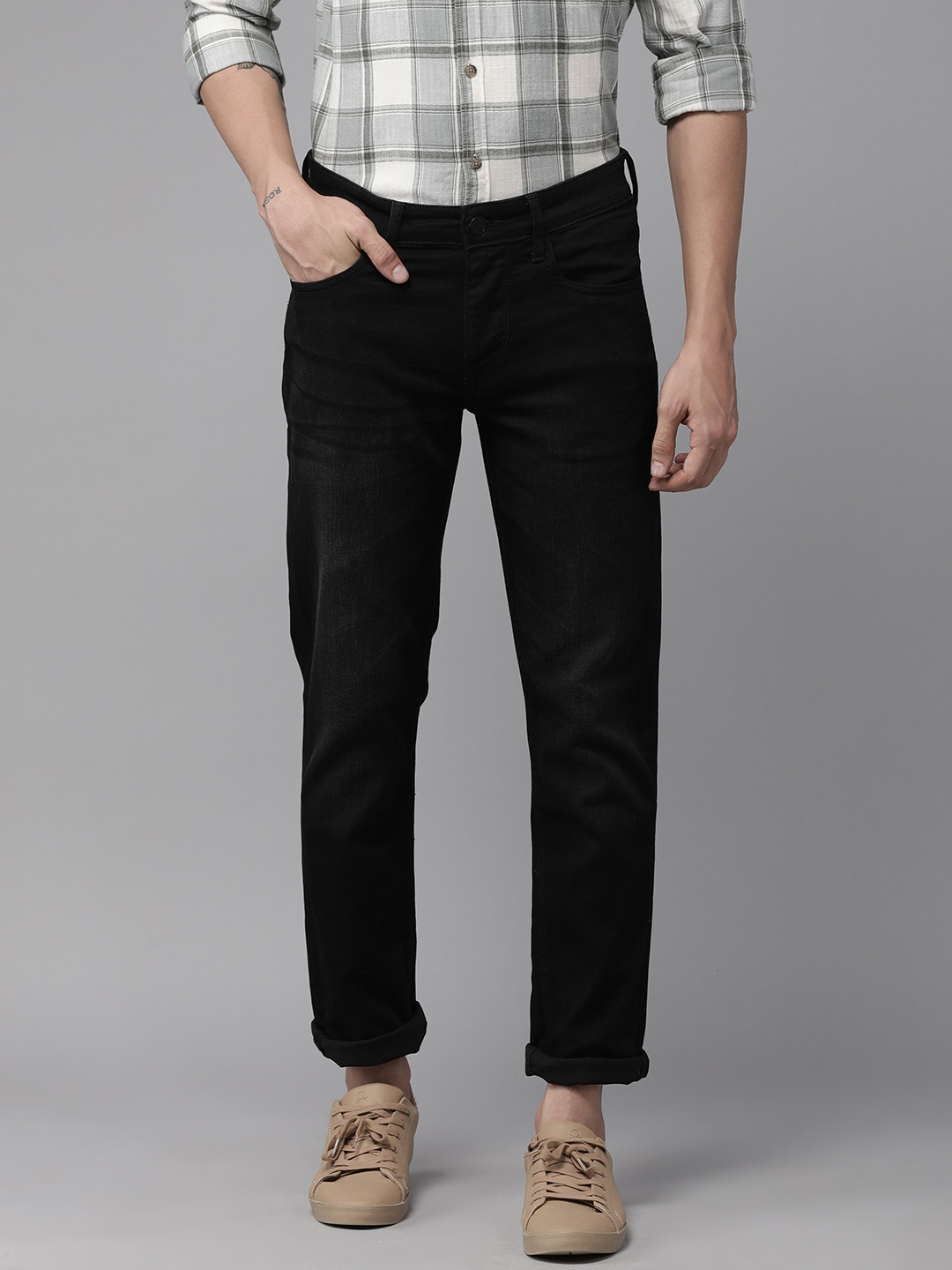 U.S. Polo Assn. Denim Co. Men Black Slim Fit Stretchable Jeans
