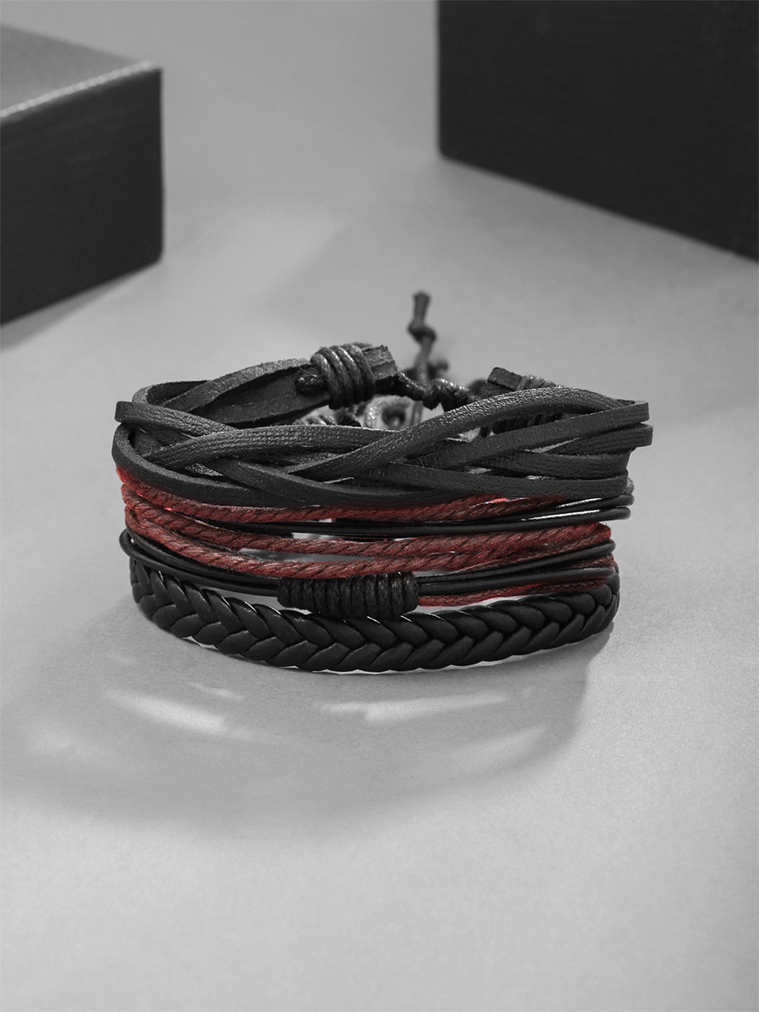 Chimes Strand Leather Bracelet