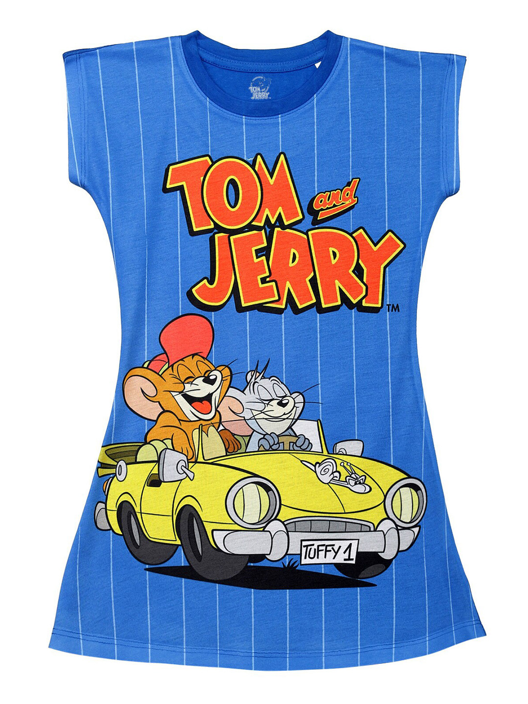 Tom & Jerry by Wear Your Mind Blue T-shirt Dress