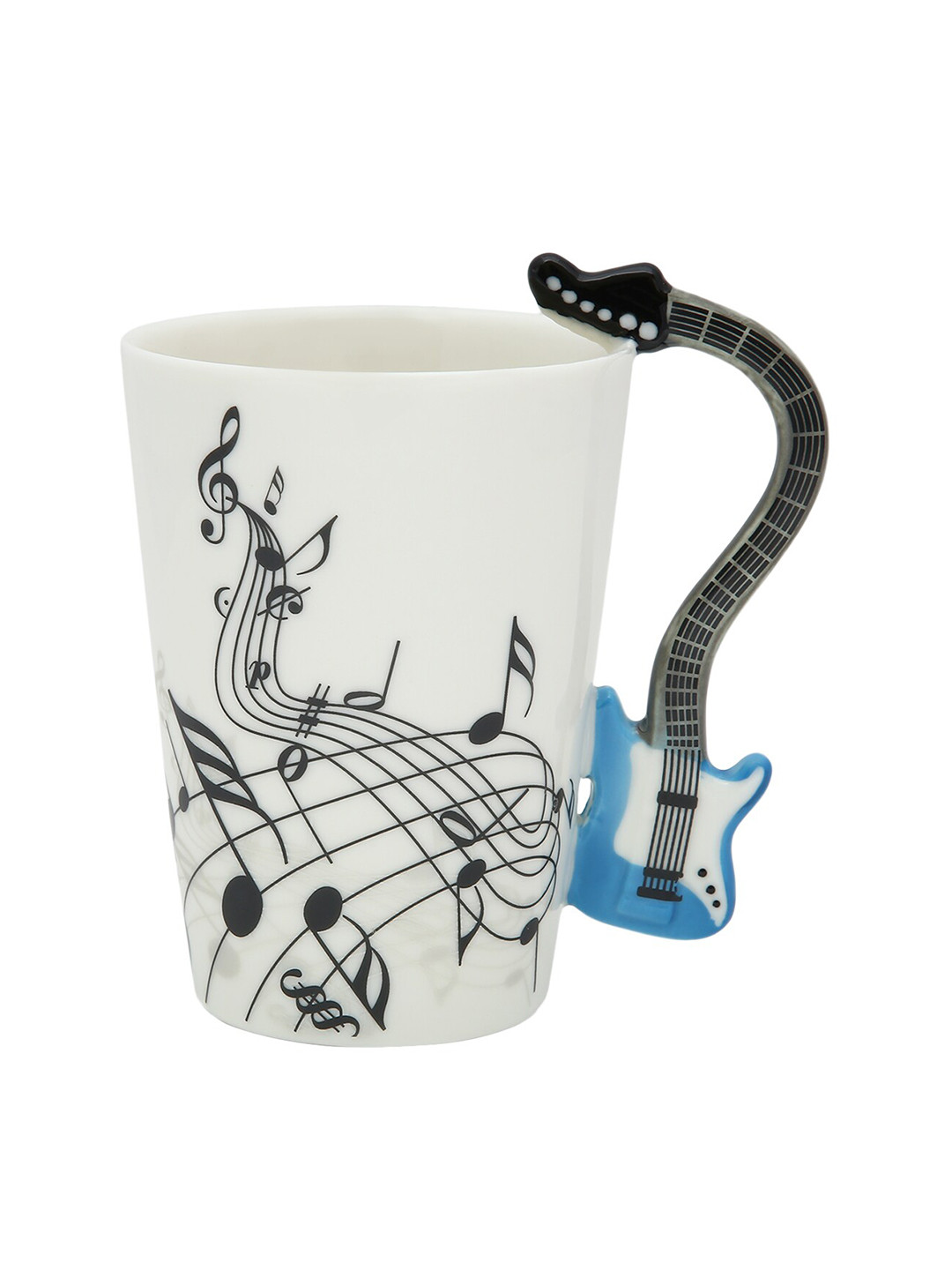 BonZeaL Blessed By God Spoiled By My Husband Off White Abstract Ceramic Handmade Mug-220ml