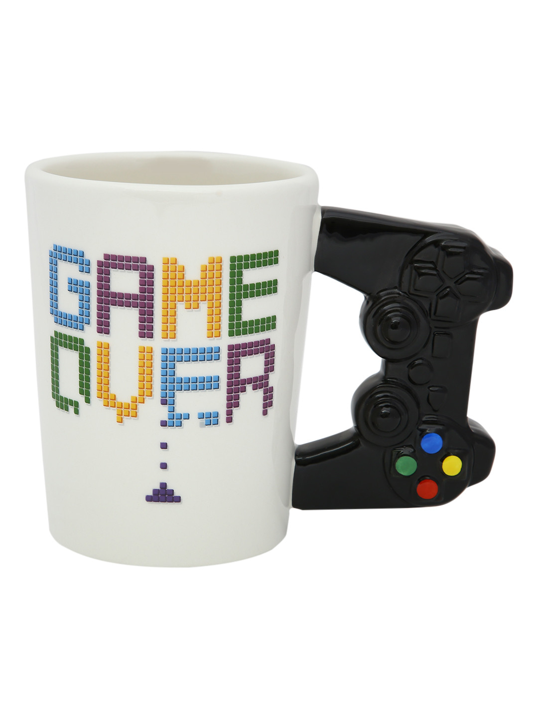 BonZeaL White & Black 3D Printed Ceramic Matte Mug