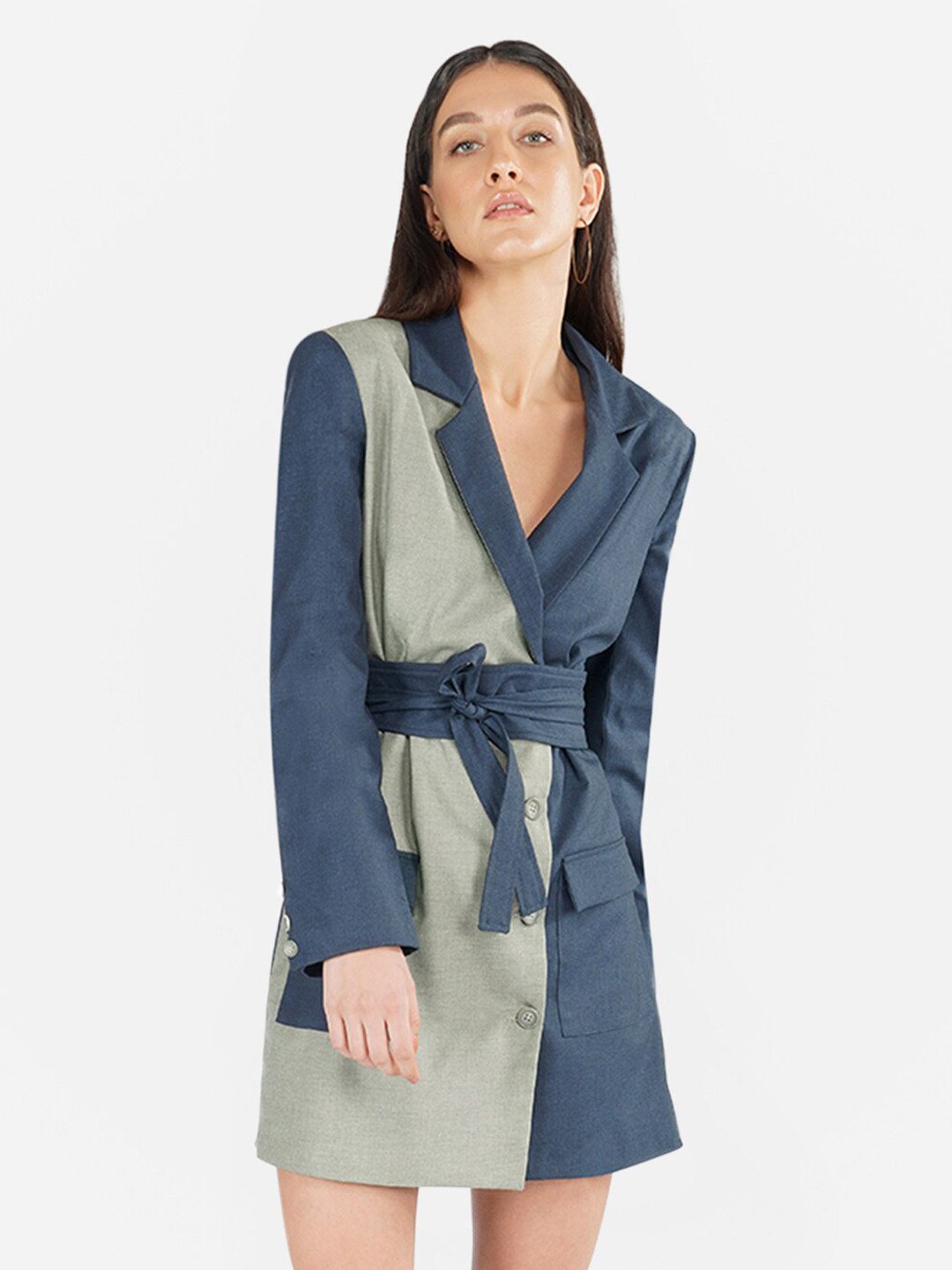 KLAS NOBL Navy Blue Shirt Dress