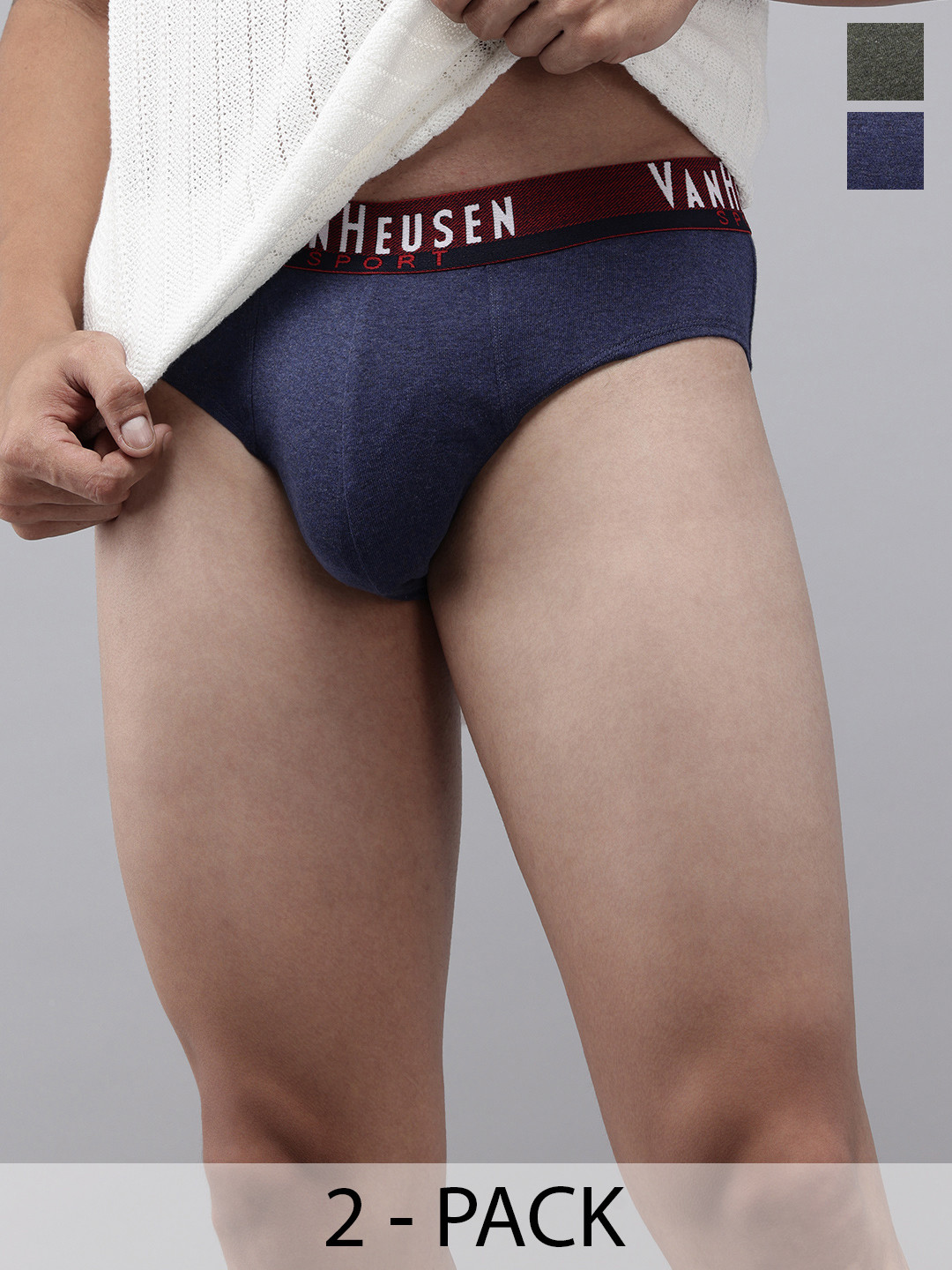 Van Heusen Innerwear Men Pack Of 2 Briefs 8905482042284