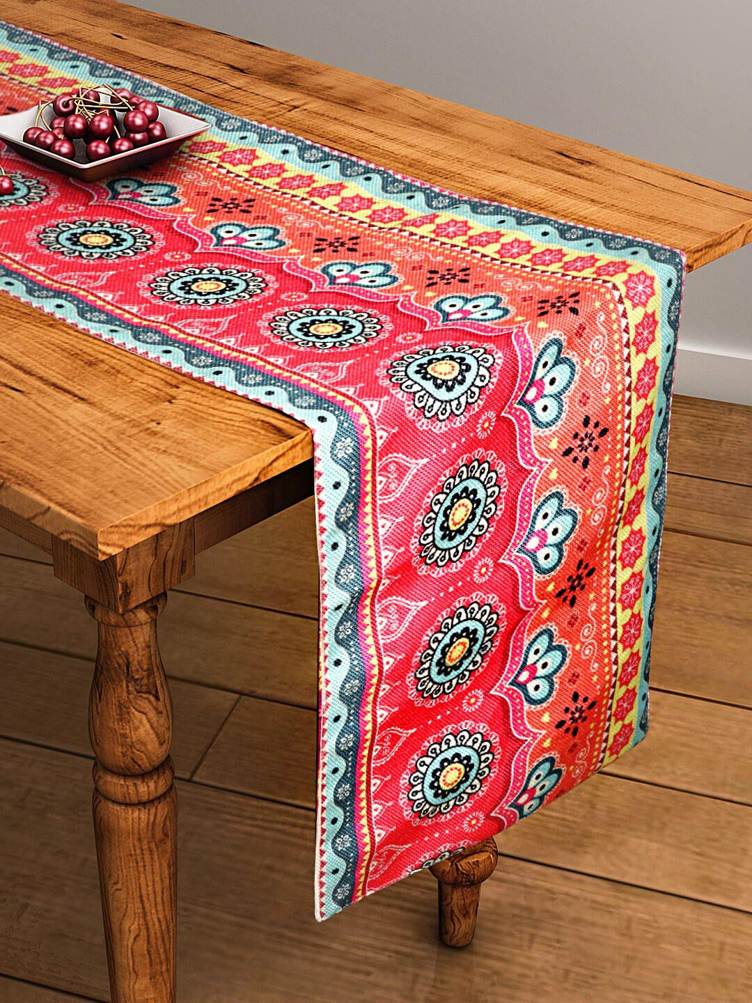 BELLA TRUE Red & Blue Digital Printed Table Runner