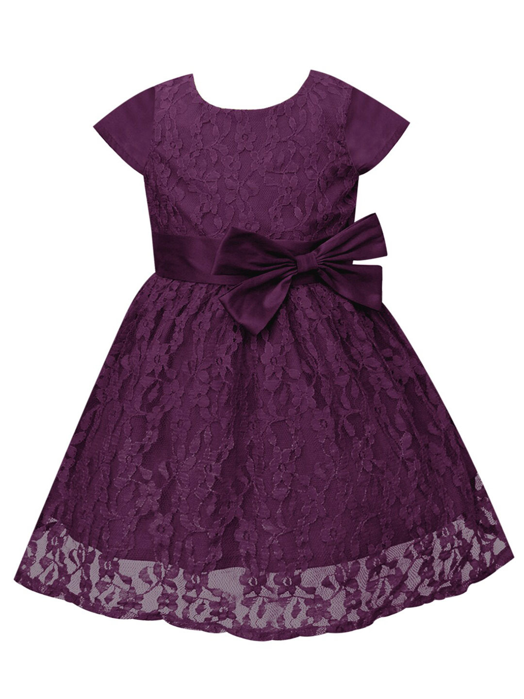 A T U N Purple Lace Dress
