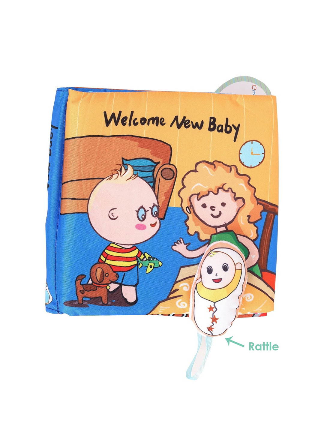 Baby Moo Kids Multi-Coloured Welcome New Baby Activity Cloth Book