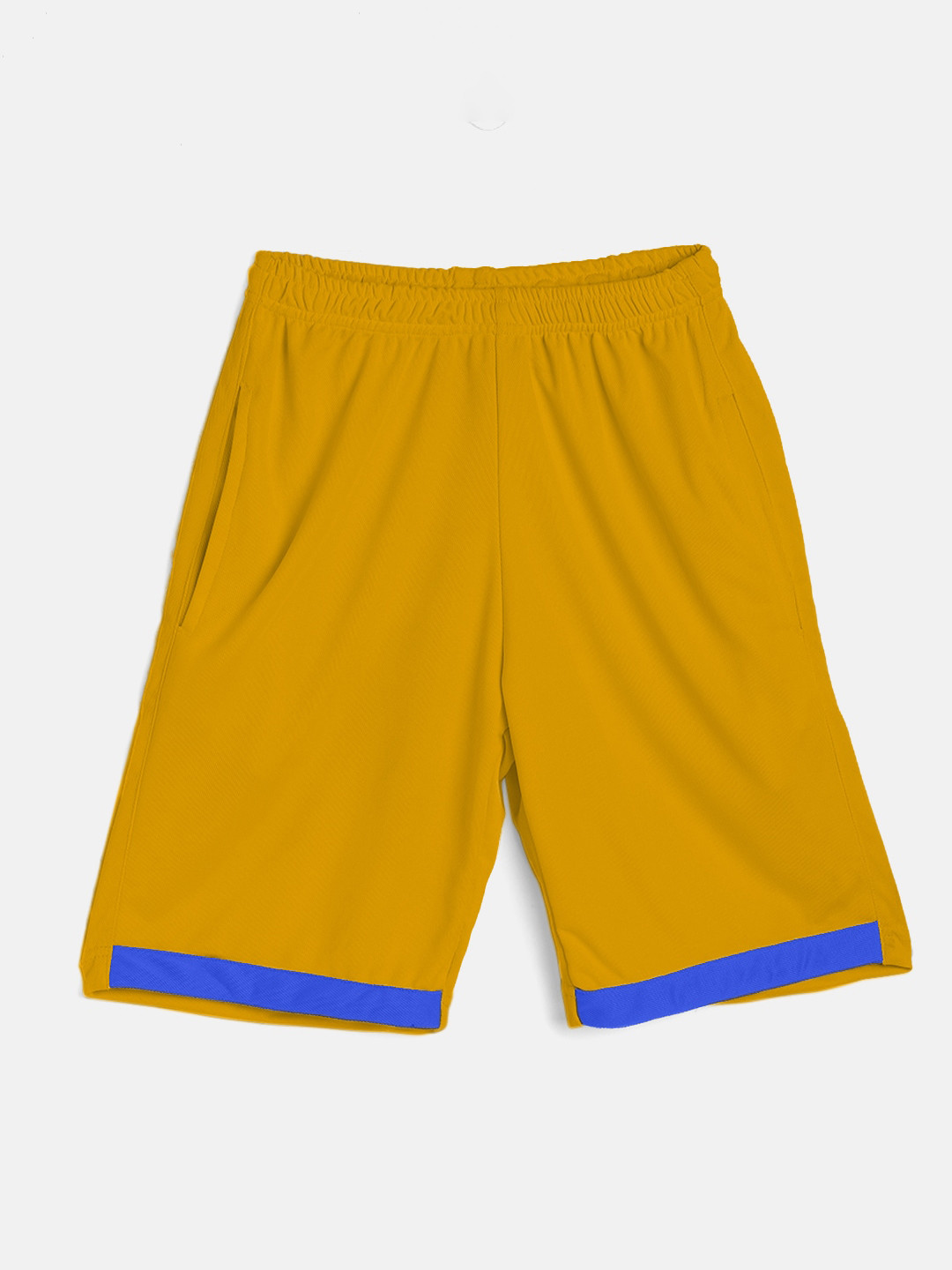 TINY HUG Boys Yellow High-Rise Outdoor Shorts