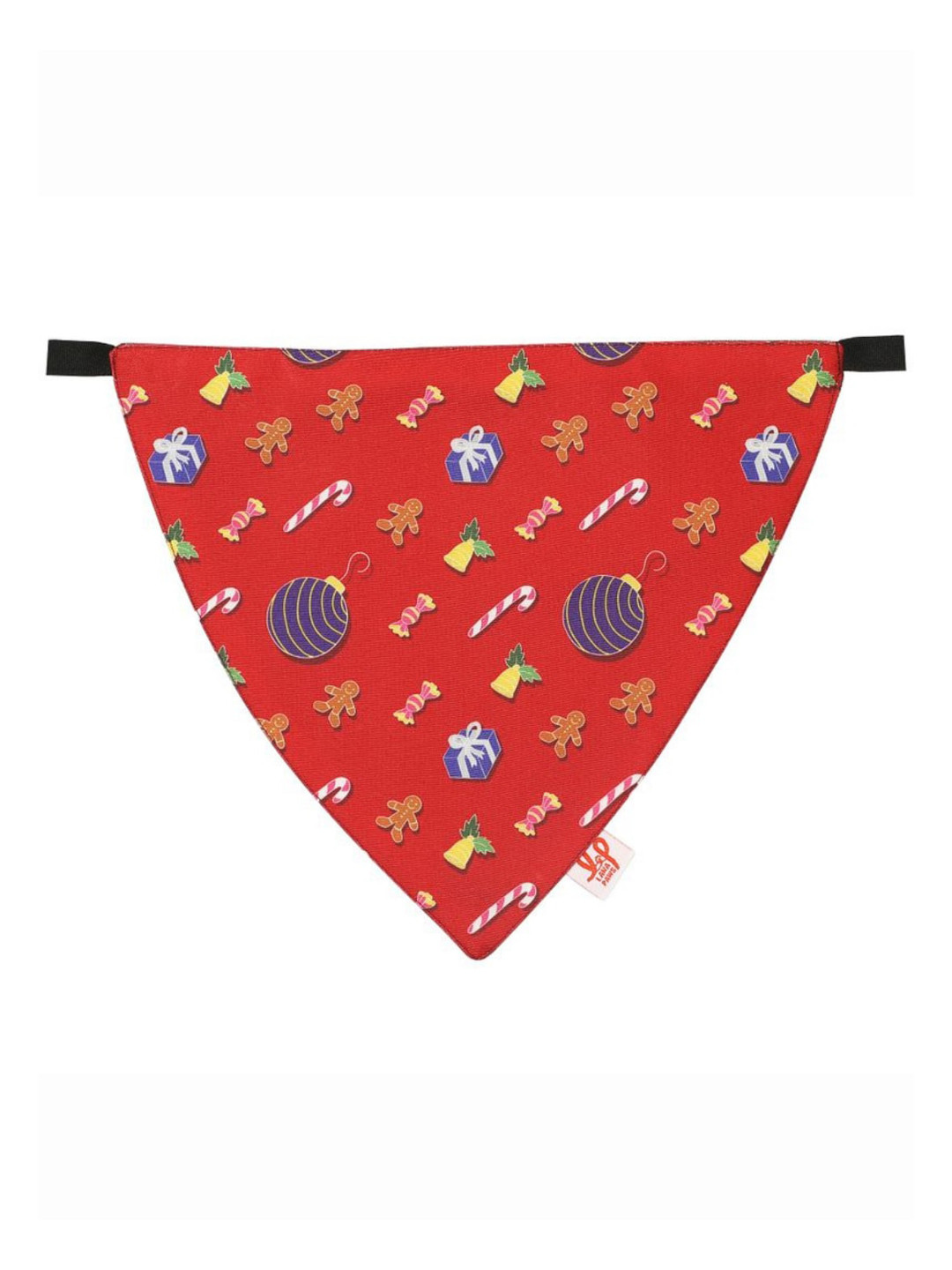LANA PAWS Maroon & Blue Graphic Printed Adjustable Dog Bandana