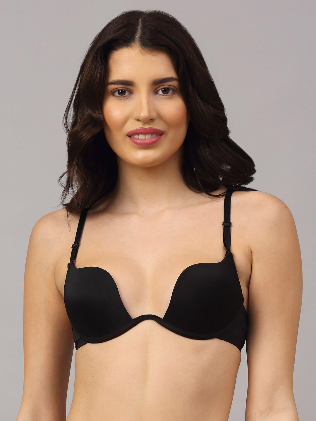 PrettyCat Black Bra - Underwired Lightly Padded