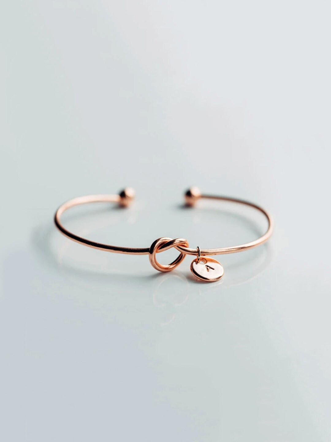 Chimes Charming Knot Rhodium-Plated Cuff