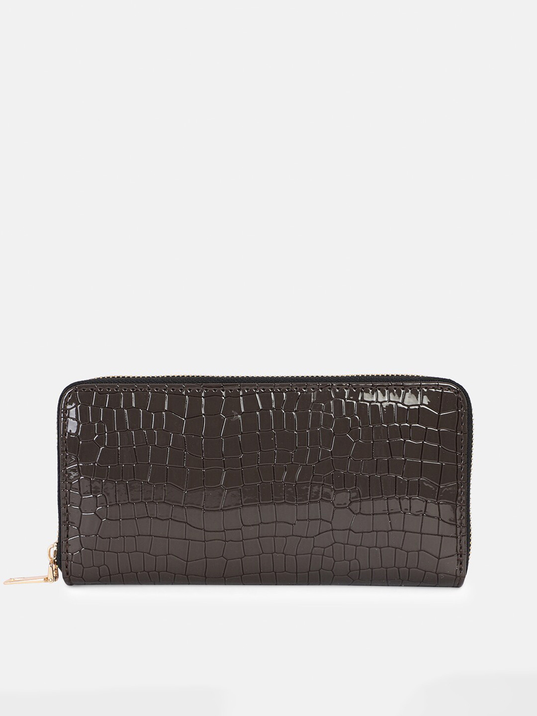 Bagsy Malone Women Brown Textured Clutch