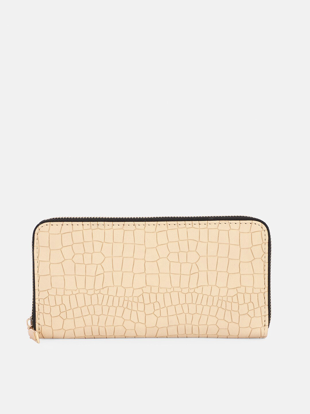 Bagsy Malone Cream-Coloured Textured Purse Clutch