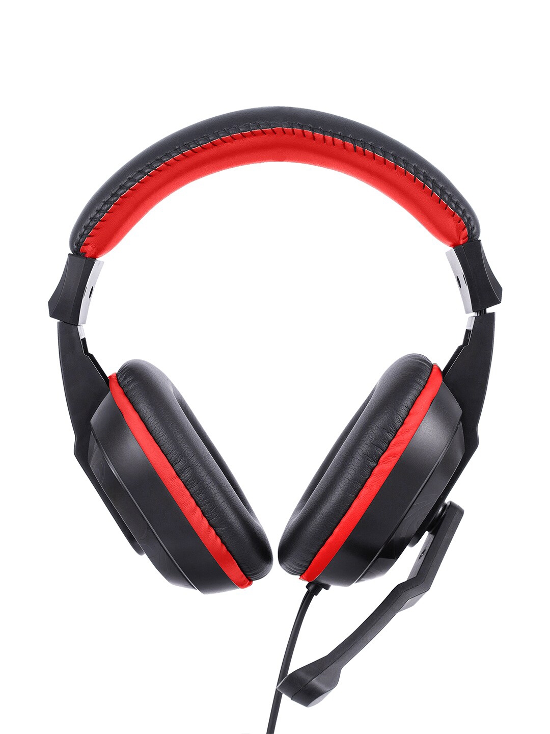 Nu Republic Red   Black Viper Work N Play Wired Headphone With Mic   Volume Control