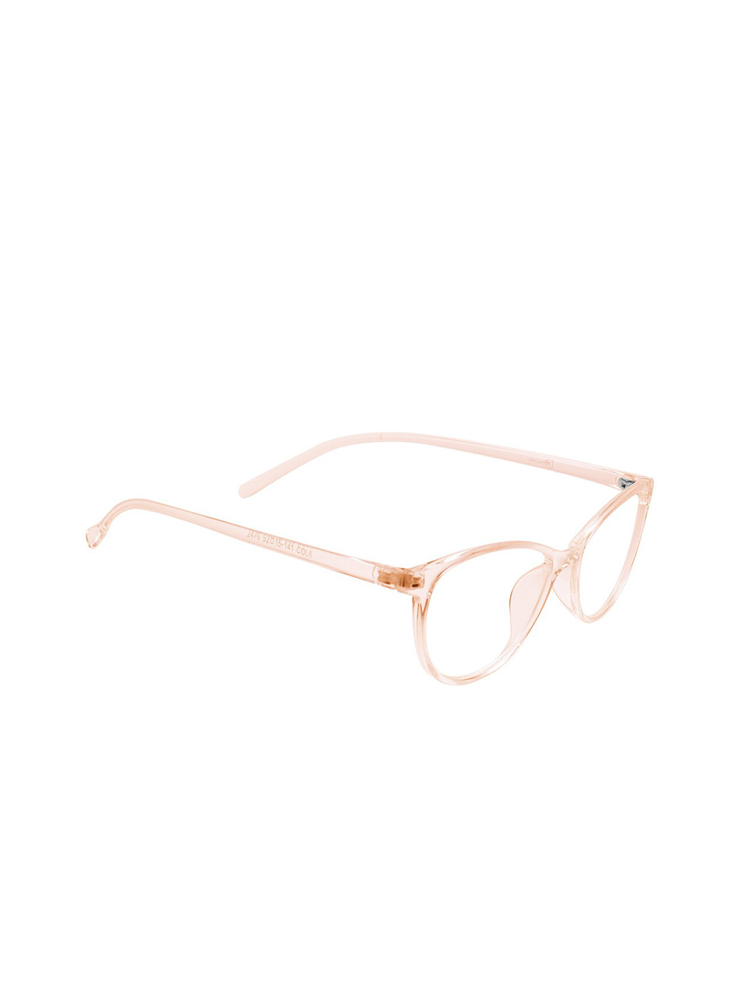Peter Jones Eyewear Unisex Pink Solid Blue Light Blocking Cateye Frames AG2476PK