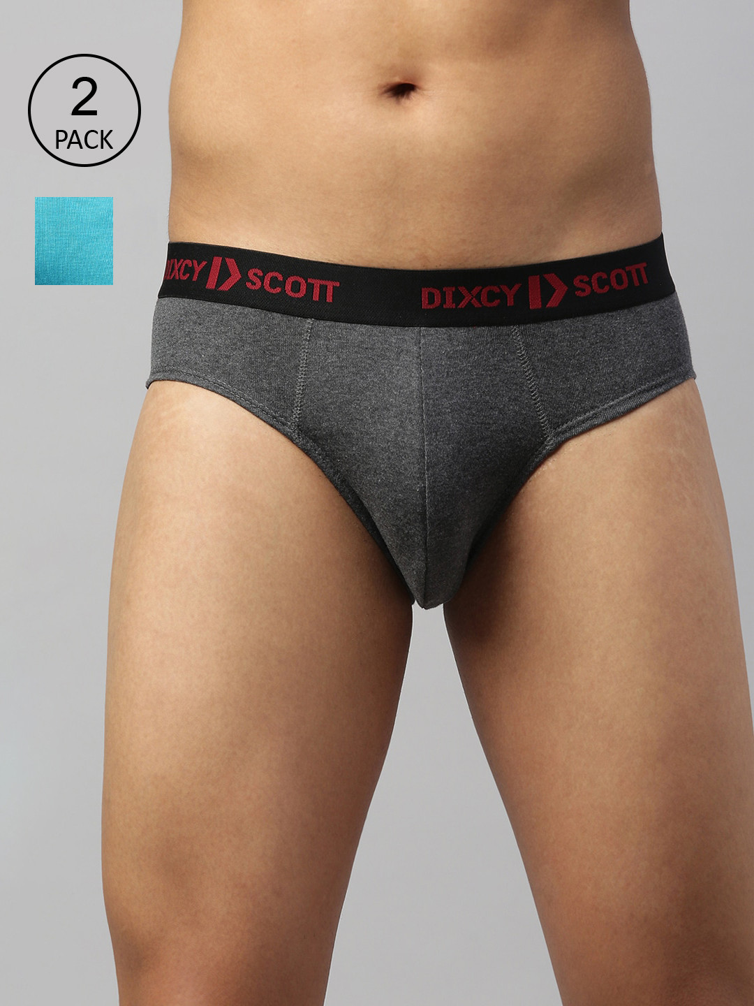 DIXCY SCOTT MAXIMUS Men Pack Of 2 Pure Cotton Anti-Microbial Finish Brief MAXB-003-SIZZLE