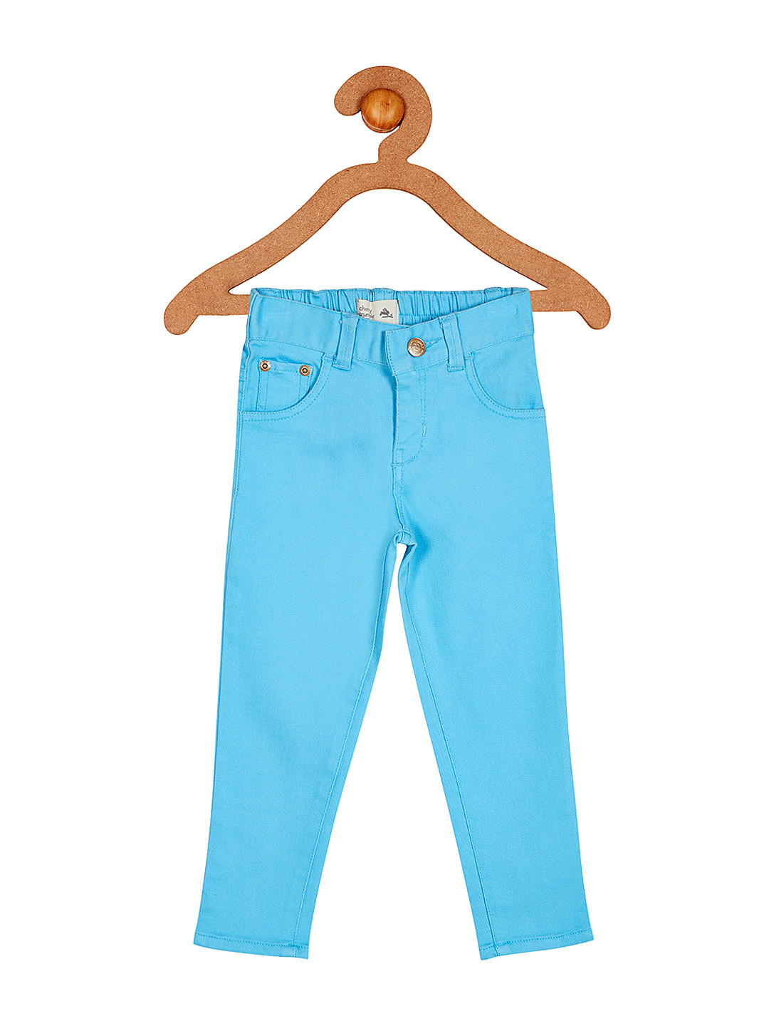 Cherry Crumble Girls Blue Mid-Rise Clean Look Jeans