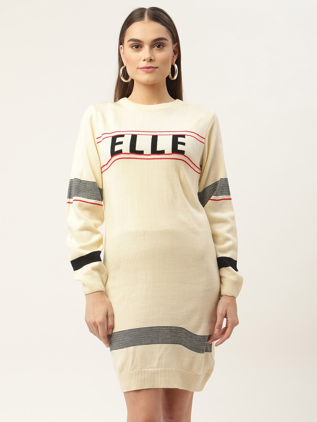 ELLE Beige T-shirt Dress