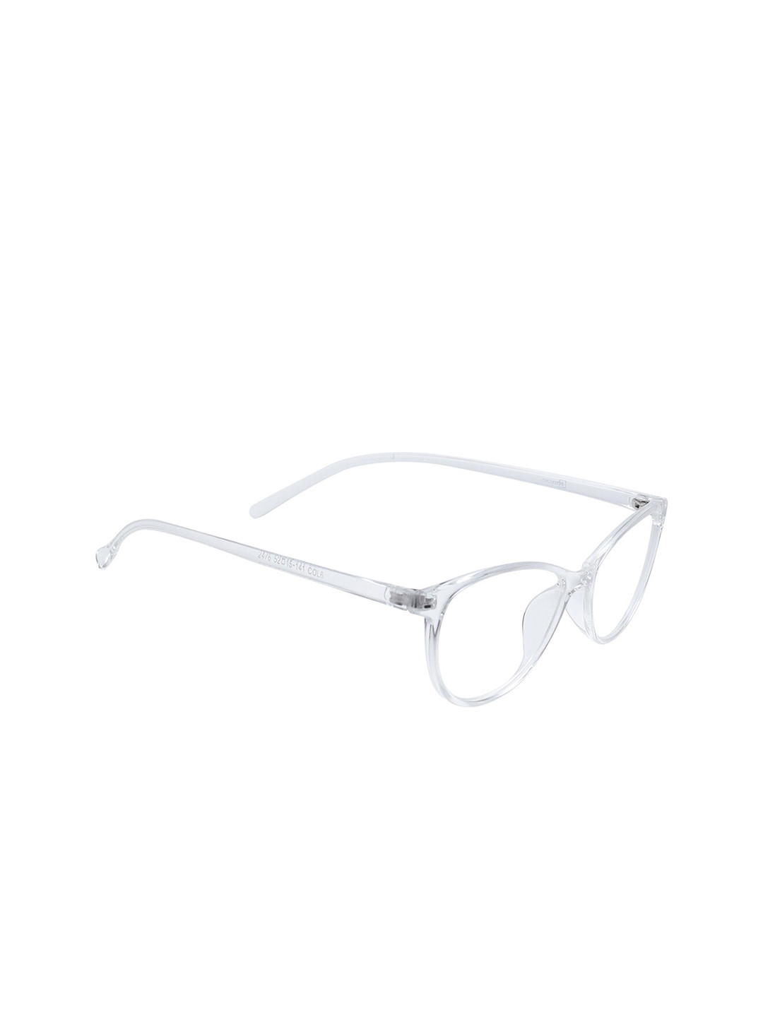 Peter Jones Eyewear Unisex Transparent Solid Blue Light Blocking Round Frames AG2476T