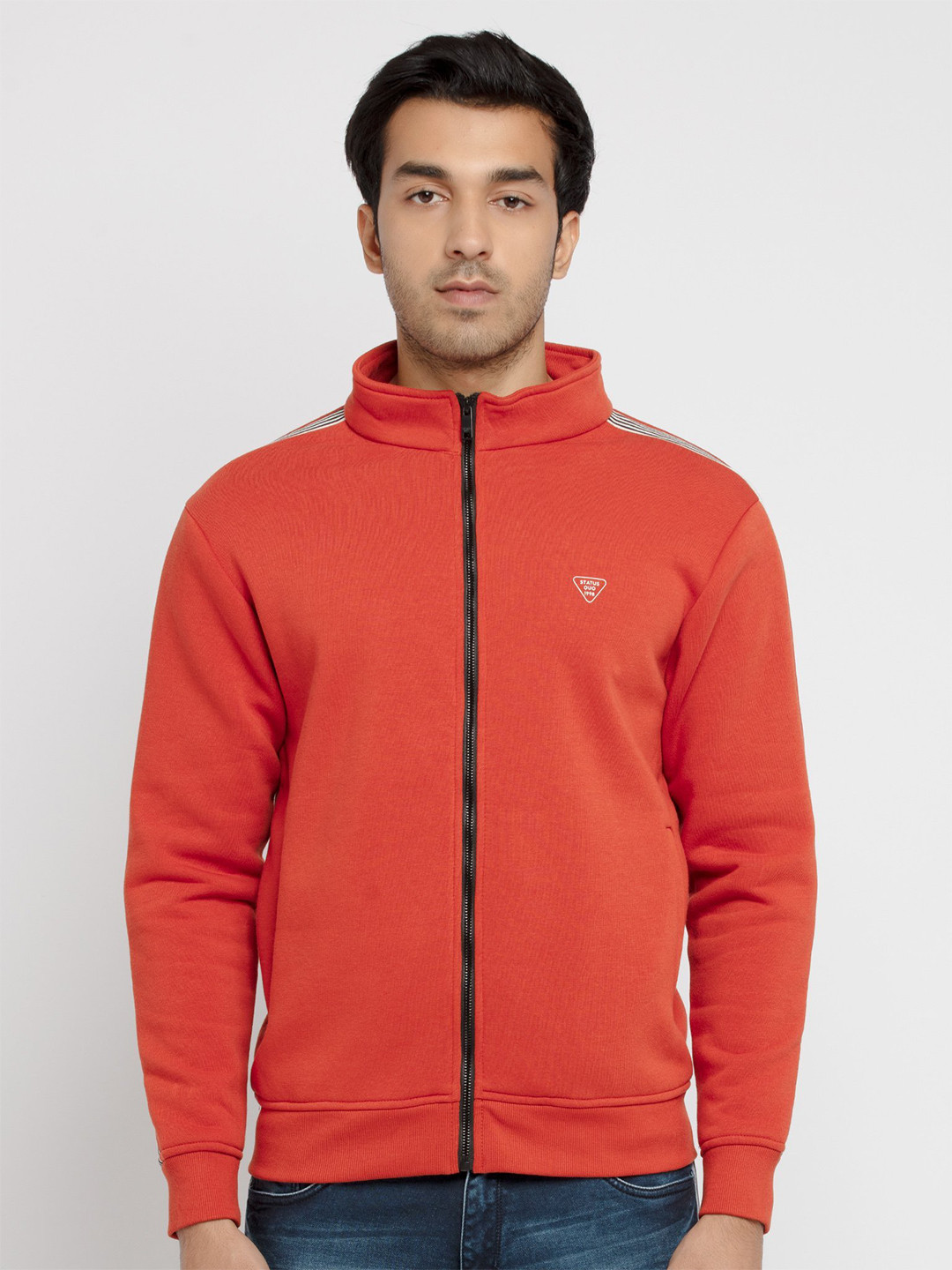 Status Quo Men Maroon Sweatshirt