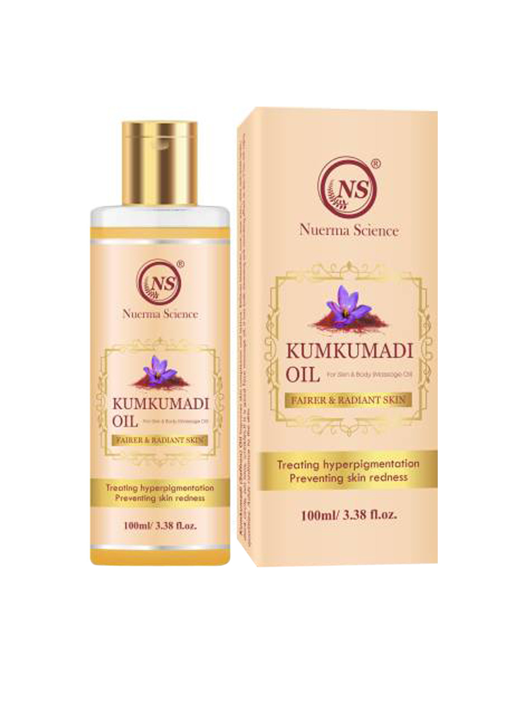 Nuerma Science Unisex Red Kumkumadi Oil For Skin 100 ml