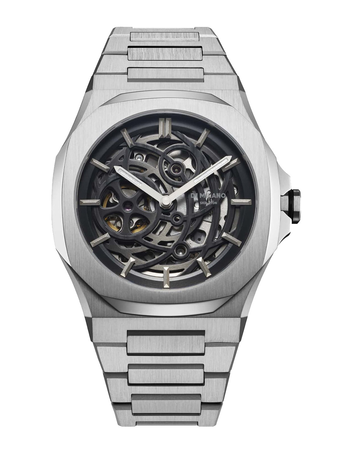 D1 Milano Silver Stainless Steel Strap Analogue Men Watch - SKBJ10