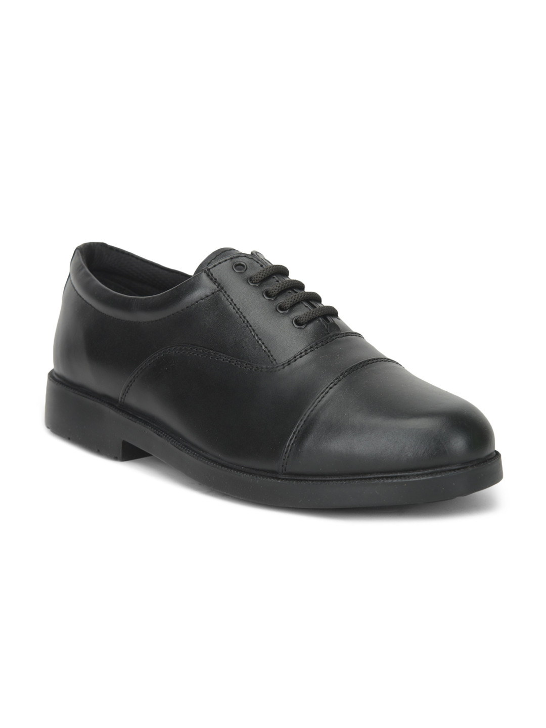 Liberty Men Black Leather Formal Oxfords