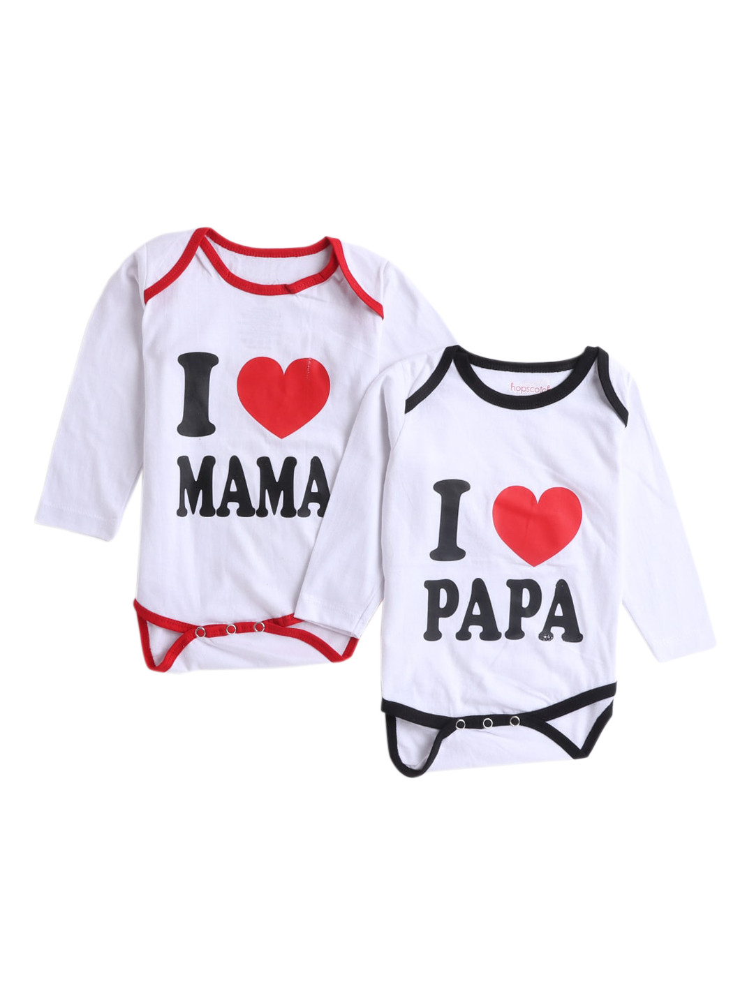 Hopscotch Infant Kids Pack Of 2 Printed Cotton Bosysuits