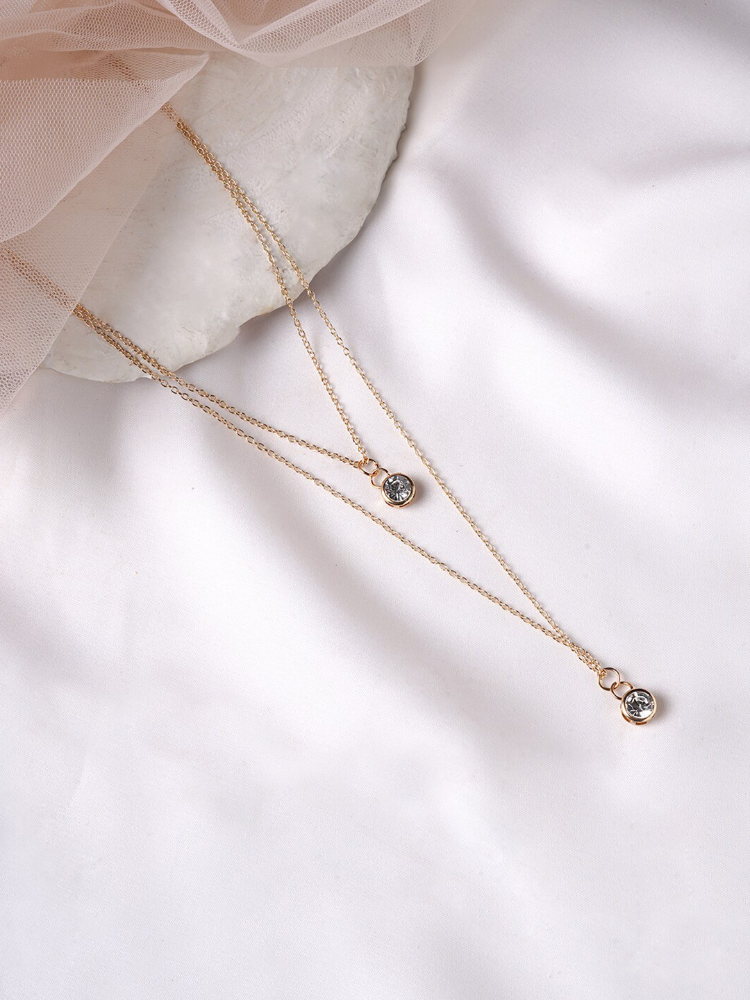 BEWITCHED Gold-Toned Glitz N Glam Layered Necklace