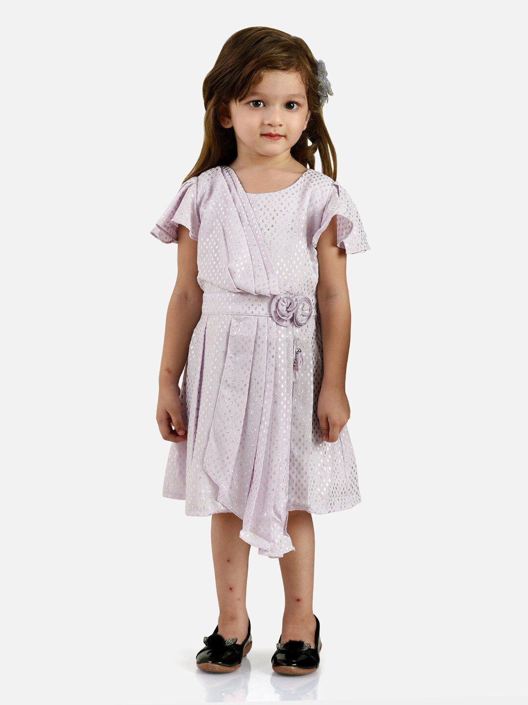 Peppermint Girls Lavender Chiffon Dress