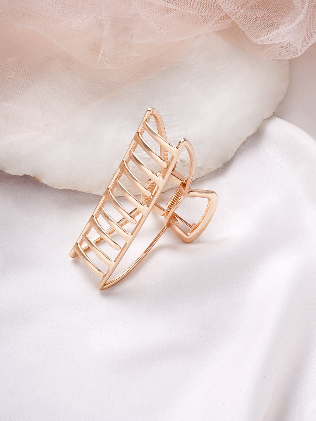 BEWITCHED Women Gold-Toned Alligator Hair Clip