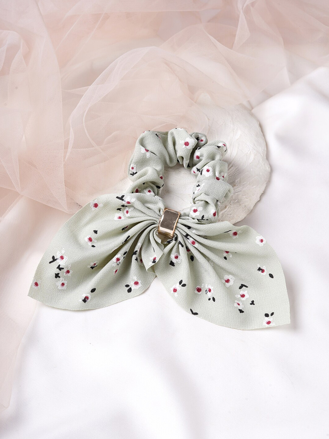 BEWITCHED Women Green Floral Printed Scrunchie