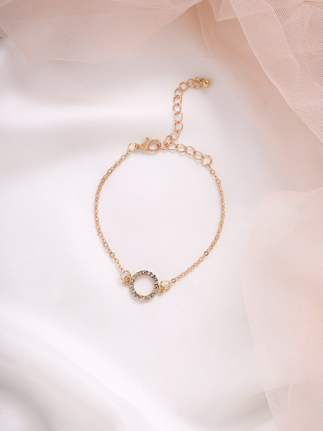 BEWITCHED Women Gold-Toned Shiny Halo Armlet Bracelet