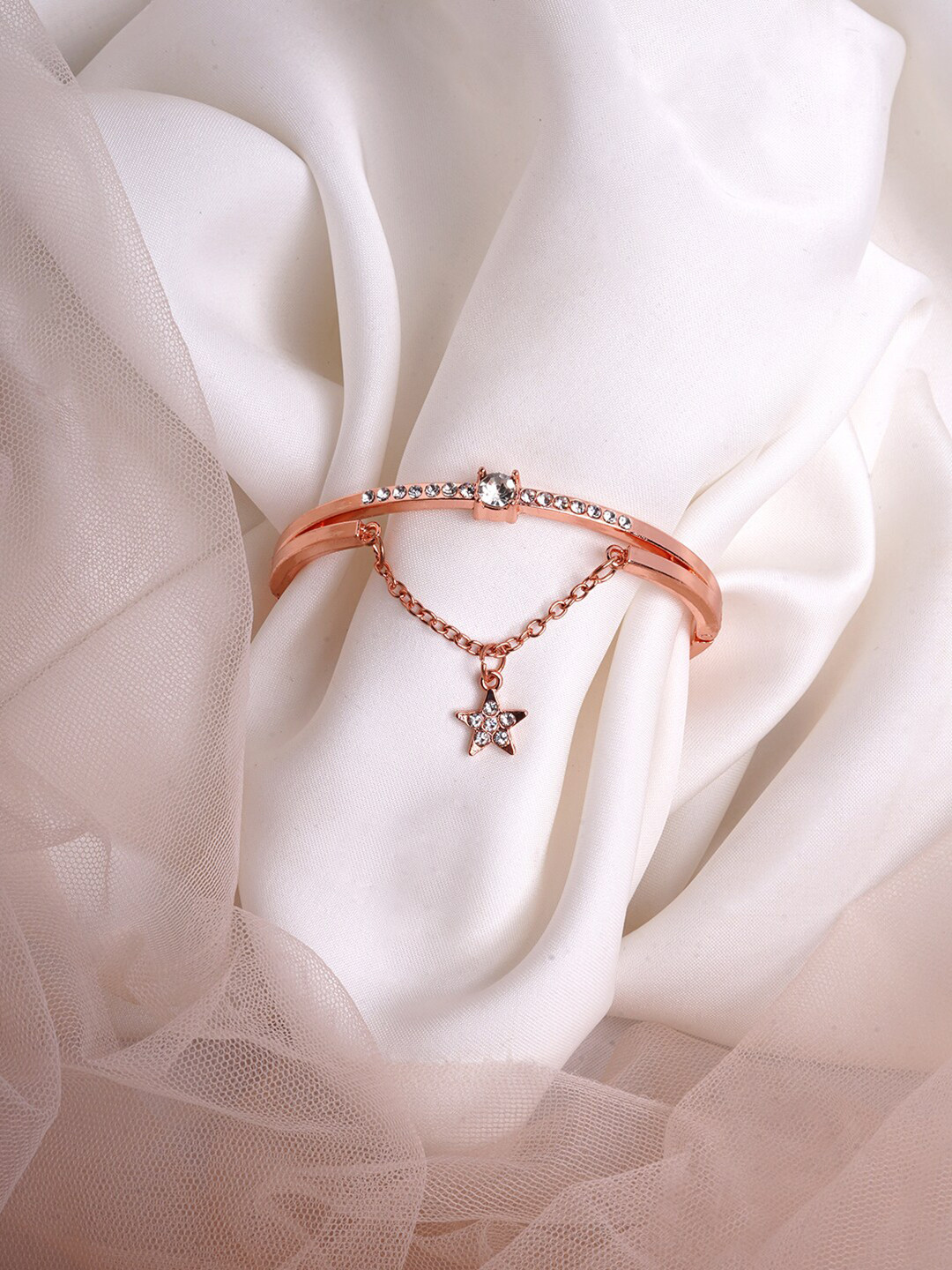 BEWITCHED Women Rose Gold Bangle-Style Bracelet
