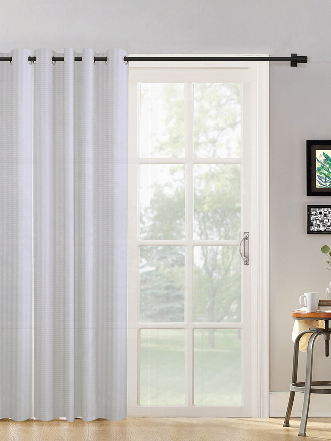 HOSTA HOMES White Long Door Curtain