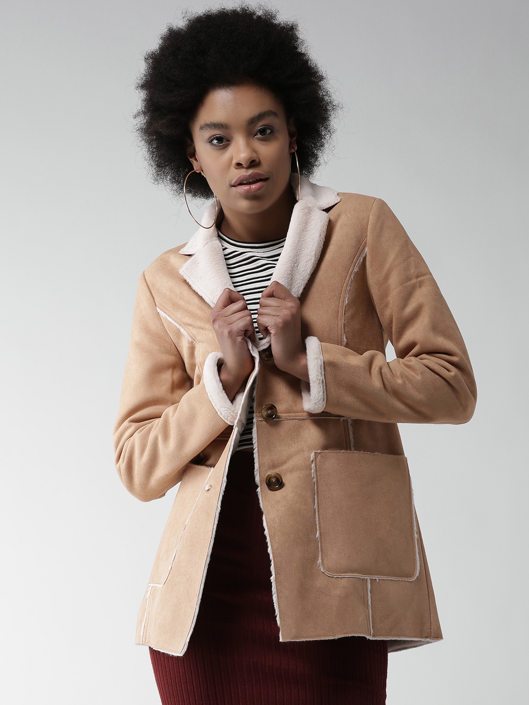 forever 21 beige coat