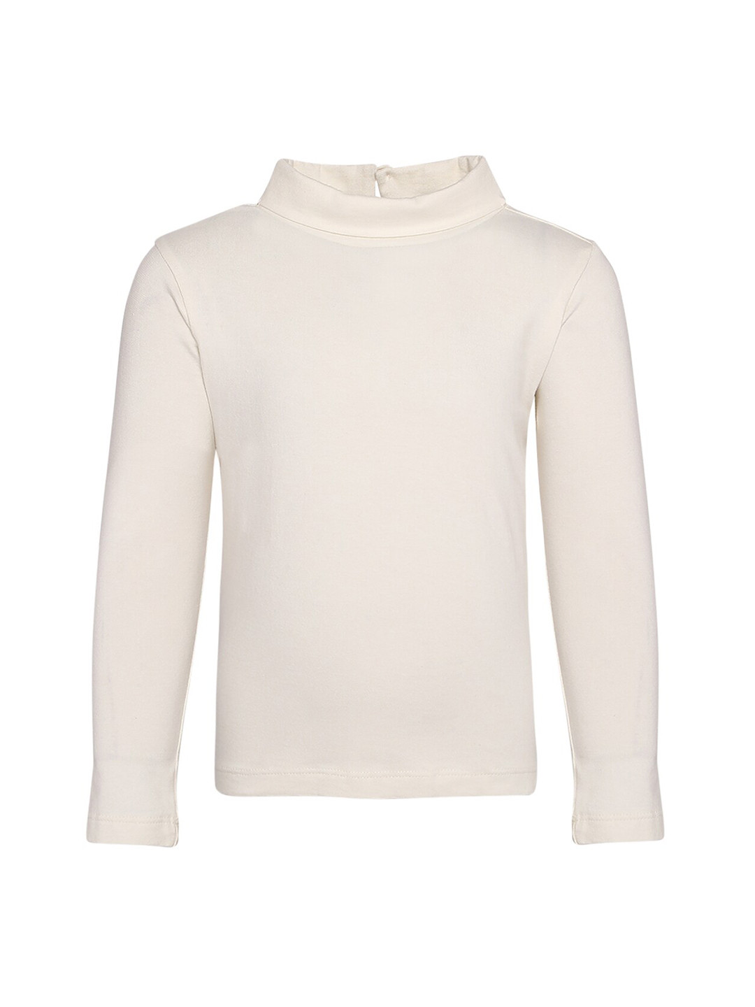 A Little Fable Girls Off White Turtle Neck T-shirt