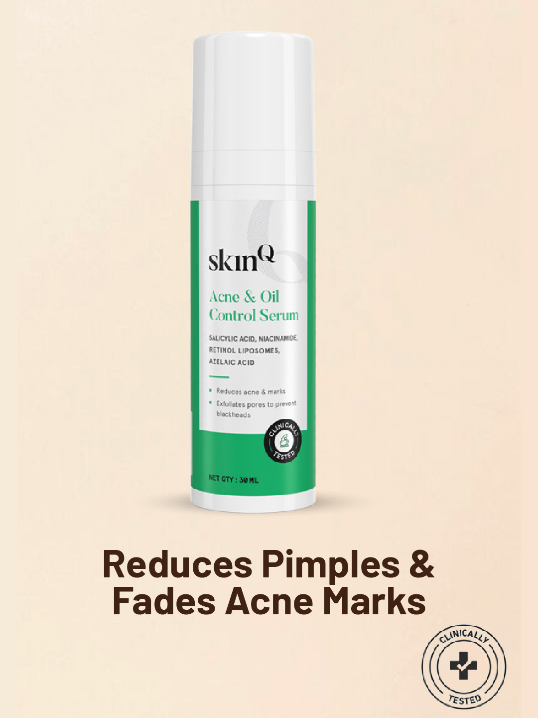 SkinQ Oil & Acne Control Elixir Serum for Anti Acne Therapy - 30 ml