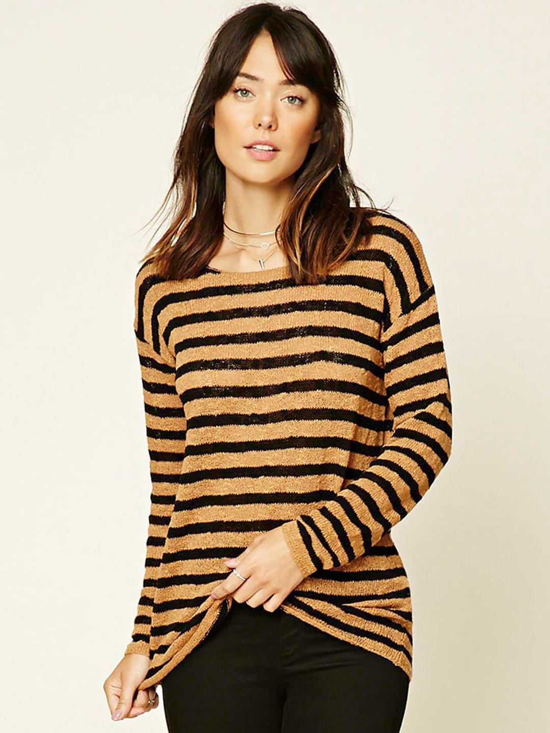 Forever 21 striped clearance sweater